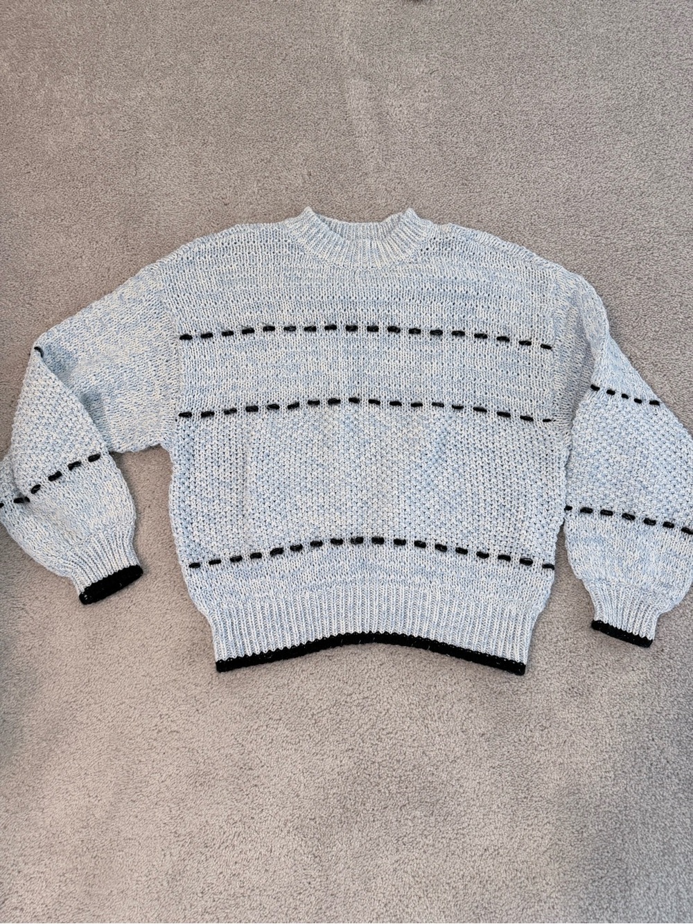 ASOS contrast stitch sweater